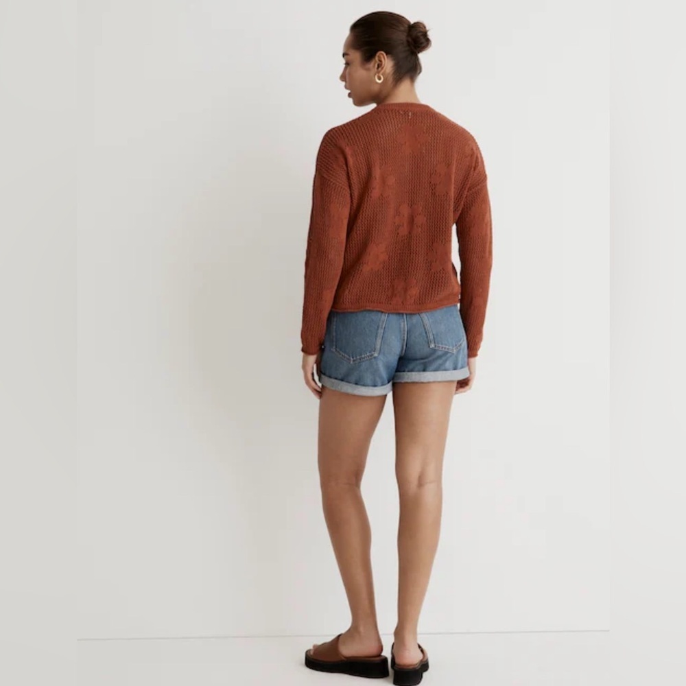Madewell Floral Open-Stitch Cardigan, Size S - Picture 3 of 13